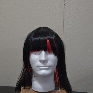 Stylish Black and Red Women's Wig